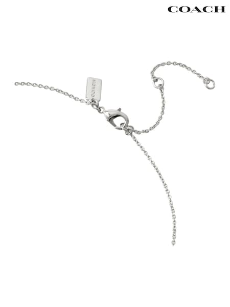 Hopea - Coach Quilted C Tag Pendant Necklace (D68377) | €150