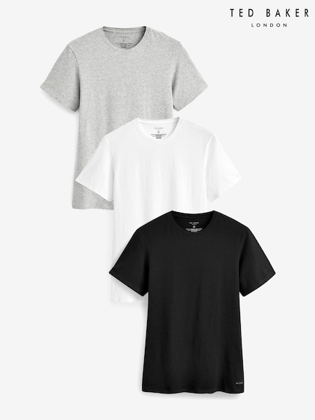 Ted Baker Grey Crew Neck T-Shirts 3 Pack (D68470) | €50