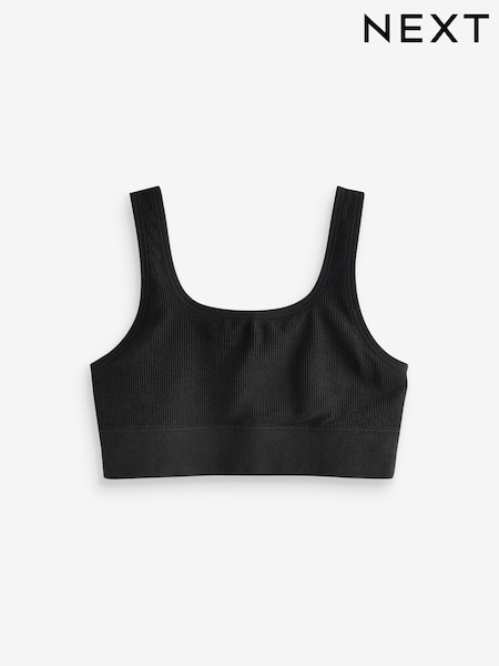 Black Seamfree Crop Top 1 Pack (7-16yrs) (D68758) | € 6