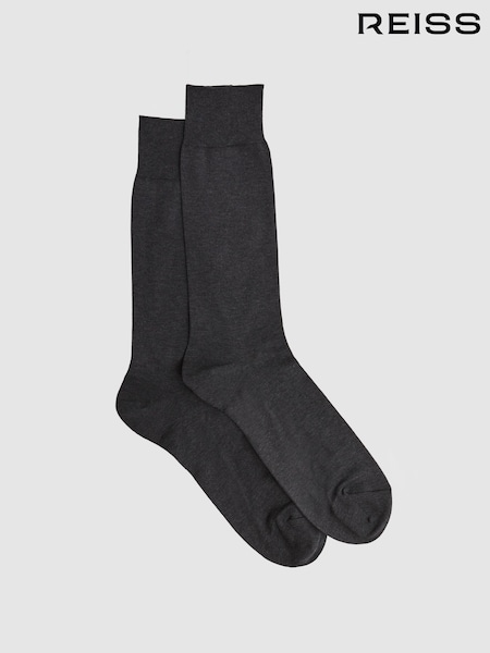 Reiss Mid Grey Mari Mercerised Cotton Blend Sock (D68922) | €15