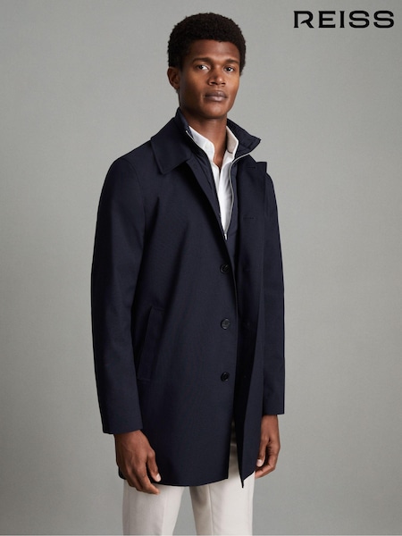 Reiss Navy Perrin Jacket With Removable Funnel-Neck Insert (D68933) | € 465