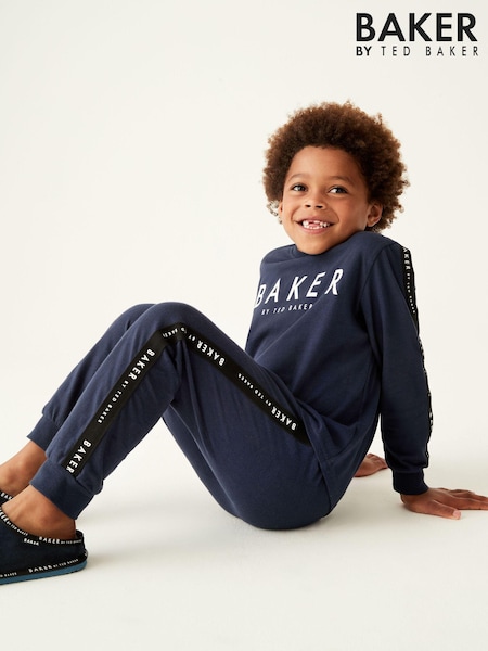 Baker by Ted Baker Navy 100% Cotton Pyjamas Set (D68939) | AED78 - AED98