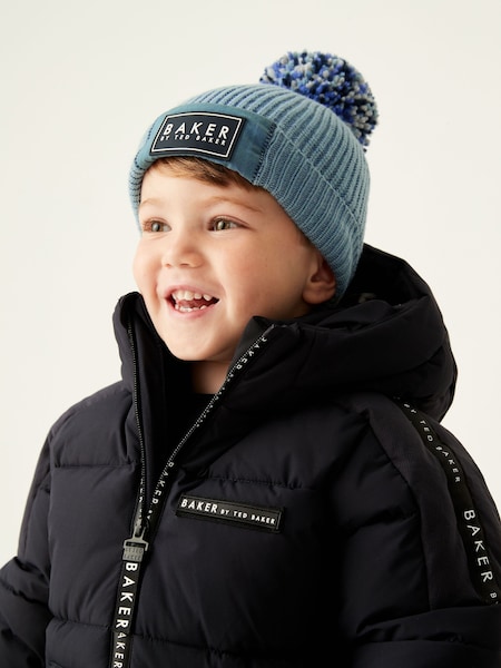 Grün - Baker by Ted Baker Boys Pom Hat and Mittens Set (D69003) | 18 €