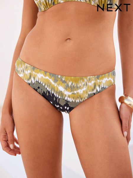 Knüpfbatik, Grün - High Leg Bikini Bottoms (D69066) | 4 €