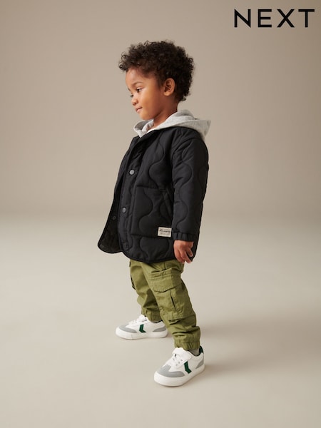 Black Quilted Jacket (3mths-7yrs) (D69224) | €21 - €29