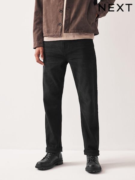 Czarny - Prosty krój - Signature Heavyweight Cotton Jeans (D69295) | 22 zł