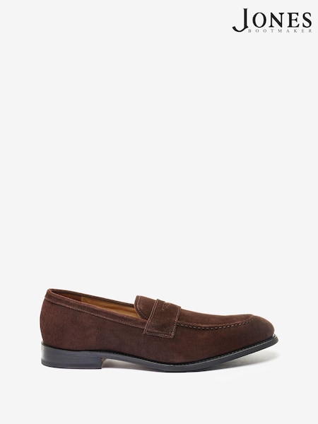 Jones Bootmaker Men's Barcelona Brown Goodyear Welted Leather Loafers (D69345) | €211