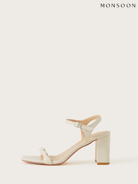 Monsoon Nude Scallop Block Heeled Sandals (D69473) | €38