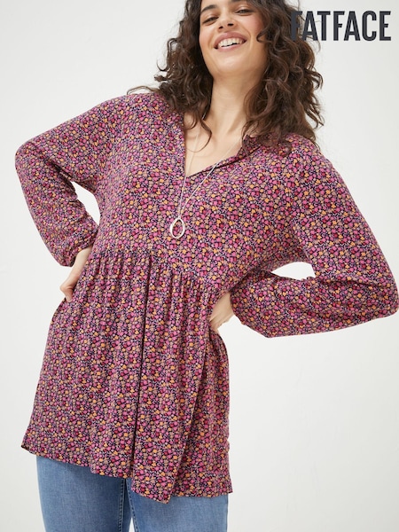 FatFace Red Poppy Retro Ditsy Tunic (D69778) | €29