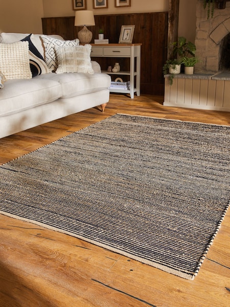 Natural/Black Jute Jara Rug (D70090) | €61 - €205