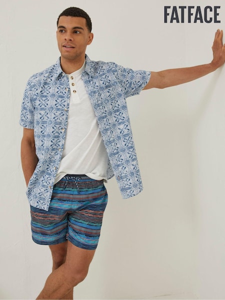 FatFace Blue Trevose Scribble Swim Shorts (D70269) | €21.50