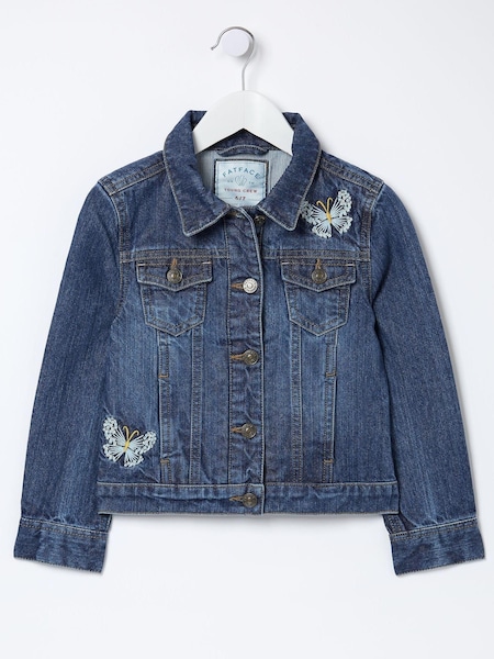 FatFace Blue Embroidered Denim Jacket (D70282) | €17.50