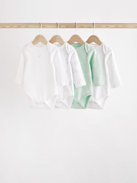 Metino zelena - Baby Printed Long Sleeve Bodysuits (D70304) | € 9 - € 11