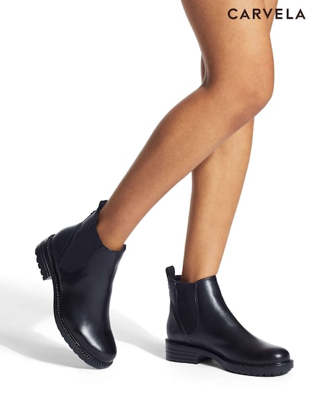 Carvela Comfort Russ Black Boots (D70420) | €244
