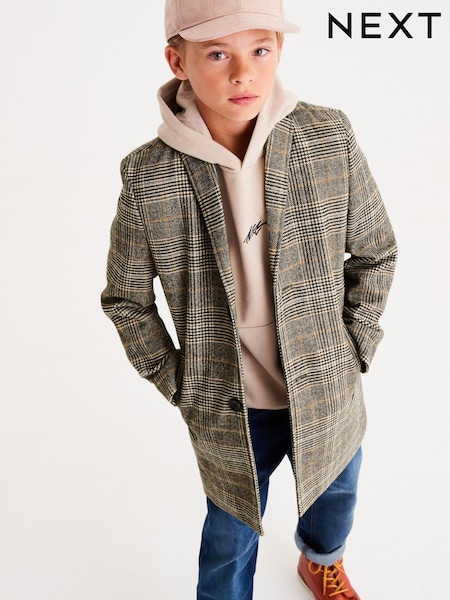 Нейтральный в клетку - Smart Coat (12mths-16yrs) (D70753) | €17 - €24
