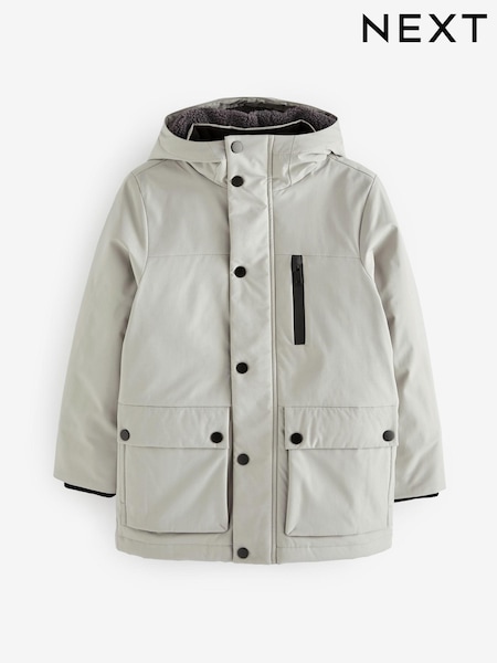 Neutral Shower Resistant Parka Coat (3-17yrs) (D70758) | €24 - €30