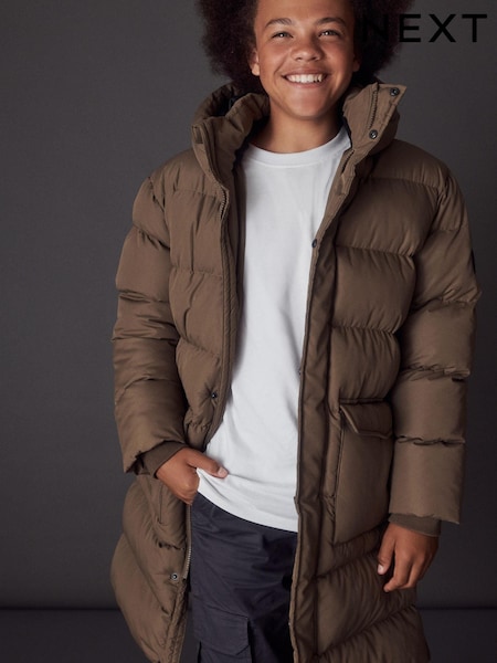 Neutral Extra Longline Puffer Coat (3-16yrs) (D70768) | €18.50 - €26