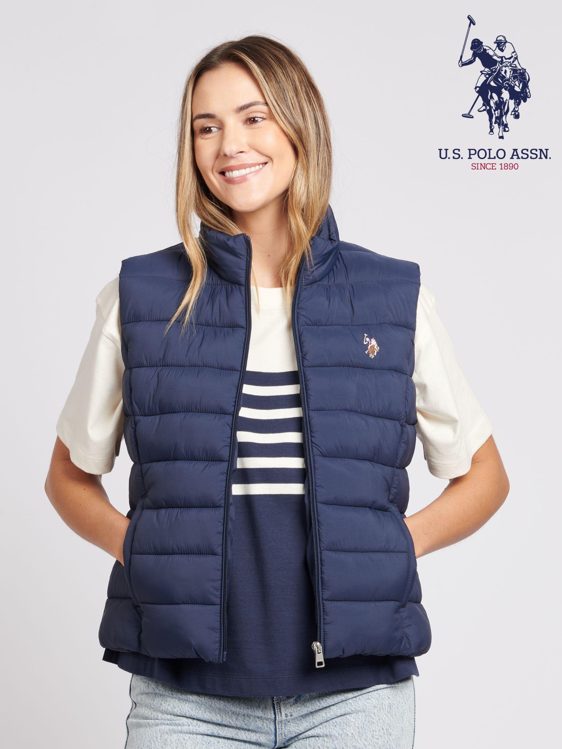 Women s Gilets Blue Plain Sleeveless Coatsandjackets Next Oman