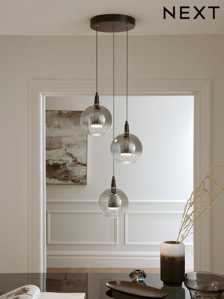 Black Elara 3 Light Cluster Ceiling Light (D71744) | €212