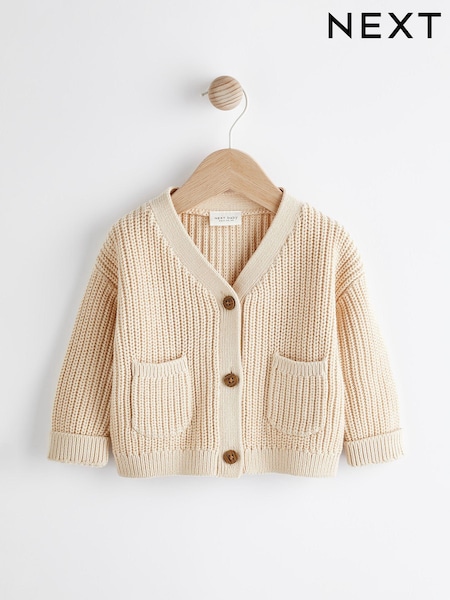 Cream Baby Knitted Cardigan (D71874) | €8 - €9