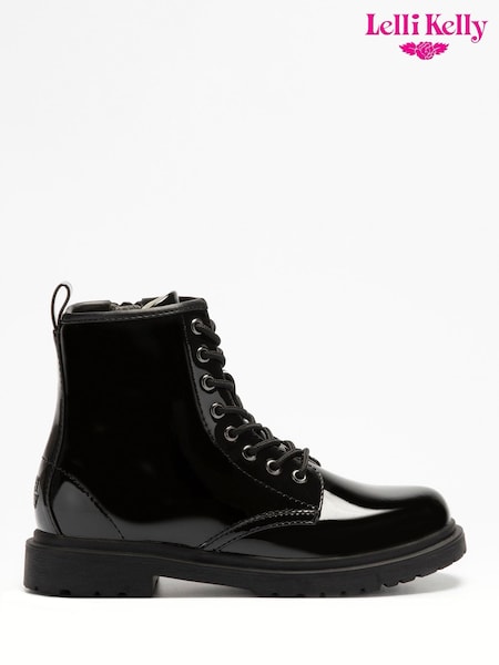 Lelli Kelly Harper Lace Up Black Boots (D72025) | €102