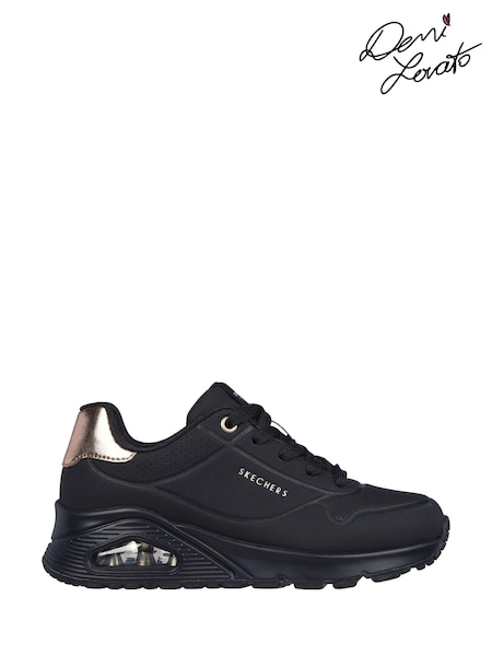 Skechers Black Dark Girls Uno Gen1  Trainers (D72240) | BGN 190