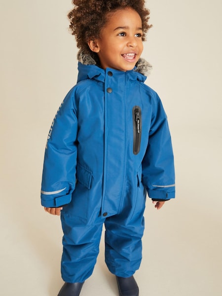 Cobalt Blue Waterproof Snowsuit (3mths-7yrs) (D72377) | €22 - €24
