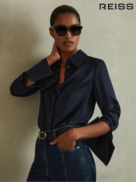 Laivasto - Reiss Hailey Silk Paidat (D72433) | €312