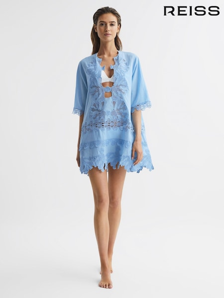 Reiss Etta Embroidered Kaftan (D72439) | €296