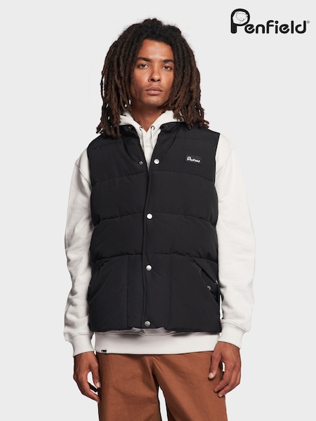 Penfield Black Outback Gilet (D72649) | ₪679