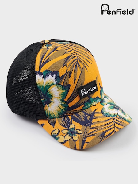 Penfield Brown Print Trucker Cap (D72695) | $60