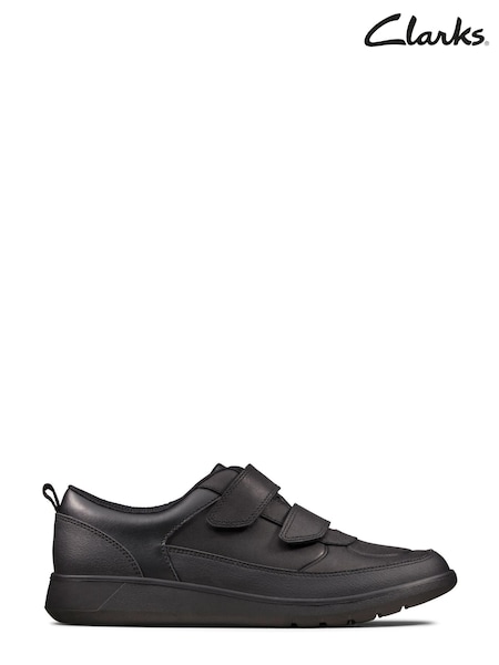Clarks Black Multi Fit Leather Scape Flare Shoes (D73196) | €31