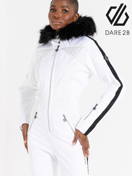 Dare 2b Julien Macdonald White Supremacy Waterproof Ski Snowsuit (D73776) | €182