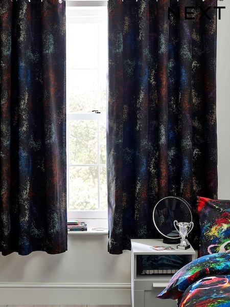 Multi Splatter Eyelet Blackout/Thermal Curtains (D73800) | €26 - €52