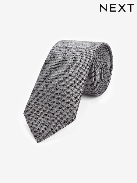 Charcoal Grey Signature Made In Italy Tie (D73968) | €6