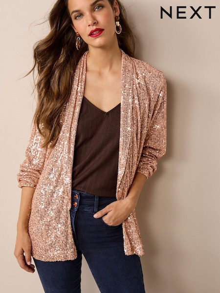 Gold Sparkle Sequin Blazer (D74326) | €13