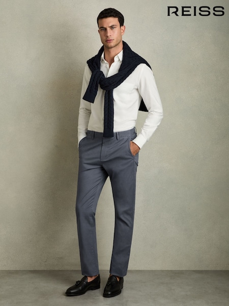 Reiss Pitch Slim Fit Washed Cotton Blend Chinos (D74486) | 137 €