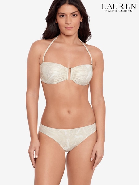 Lauren Ralph Lauren Gold Ring Bandeau Bikini Top (D74562) | €63