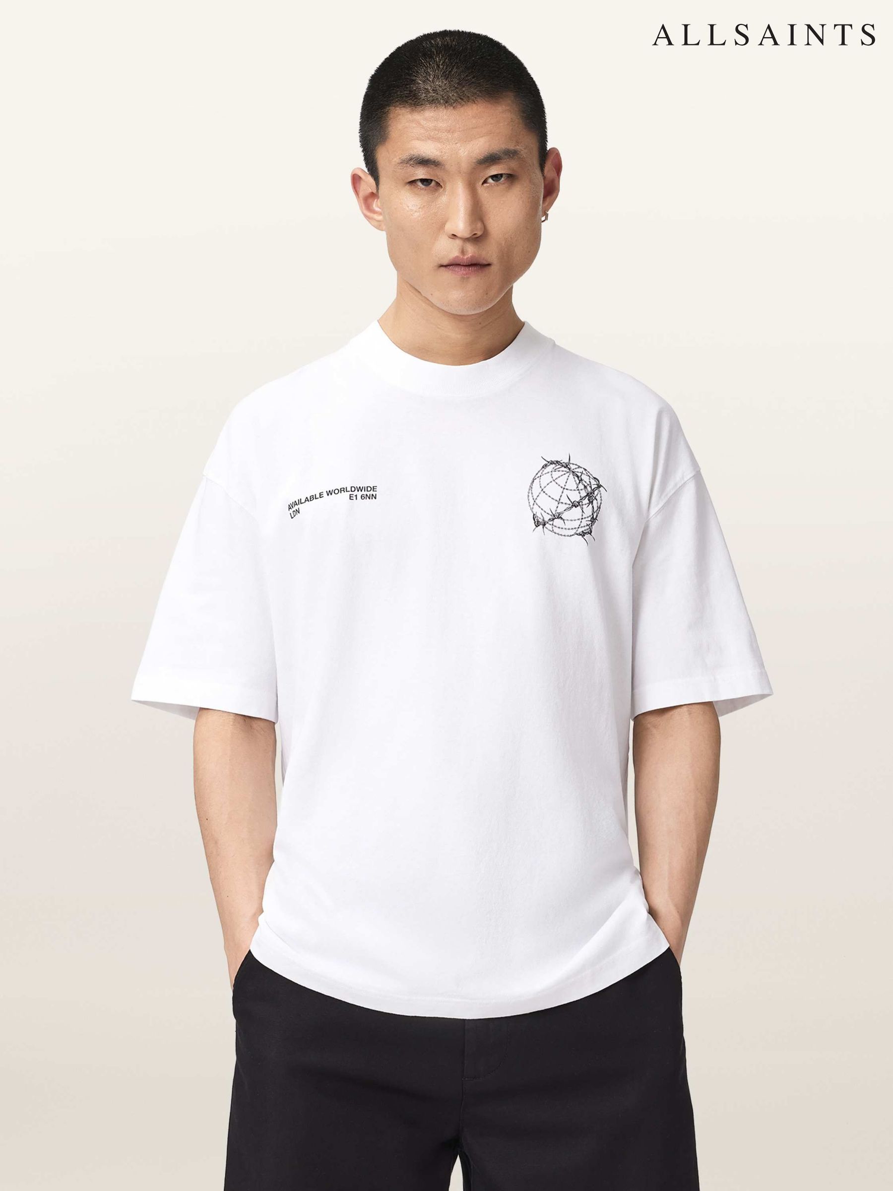 Buy Men's White Organic Cotton Graphic Online | Next Romania