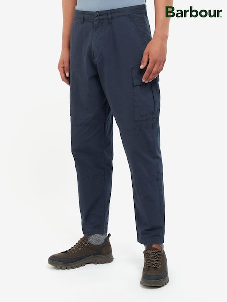 Barbour® Navy Ripstop Relaxed Fit Cargo Trousers (D74885) | €42