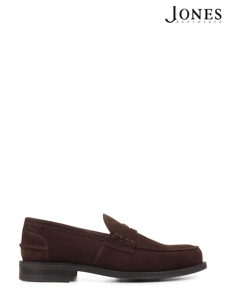 Jones Bootmaker Chorleywood Brown Leather Penny Loafers (D74951) | €102