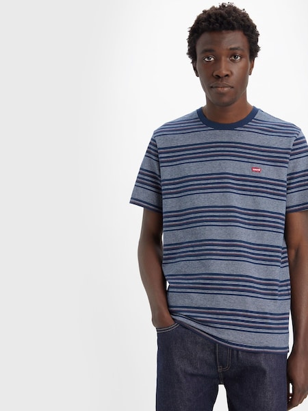 Levi's® Blue Stripe Original Housemark T-Shirt (D75285) | AED75