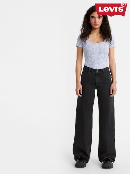 Черный - Levi's® 94 Baggy Wide Leg 100% Cotton Jeans (D75493) | €93