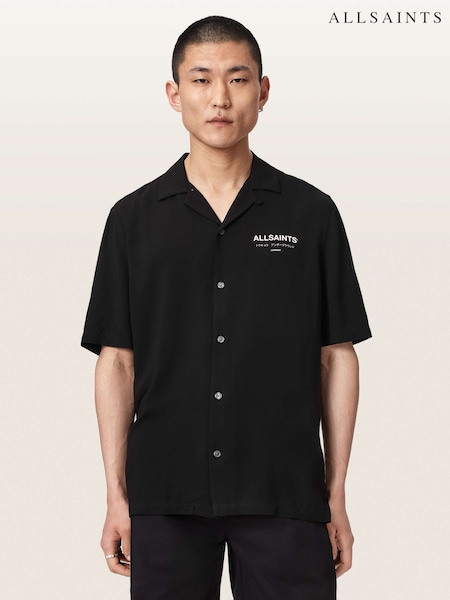 Musta - Regular Allsaints Underground Short Sleeve Shirt
