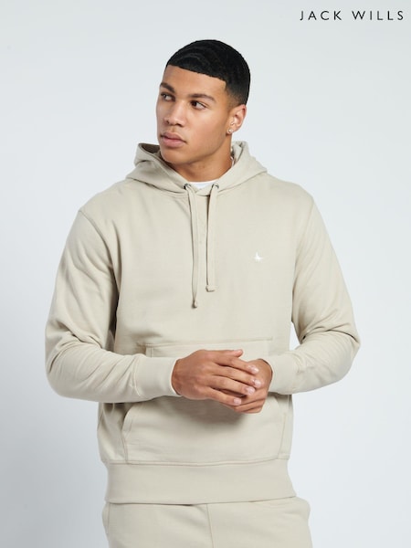 Jack Wills Grey Woodward 100% Cotton Hoodie (D75870) | 272 QAR