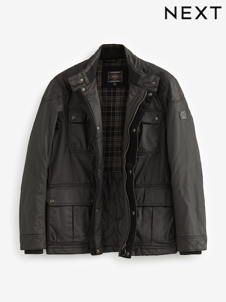 Schwarz - Coated Biker Jacket (D75967) | 29 €
