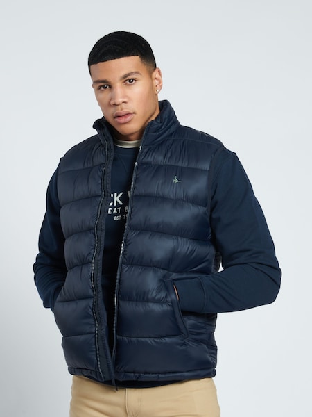 Albastru - Vestă matlasată Jack Wills Kershaw (D76327) | 670 LEI
