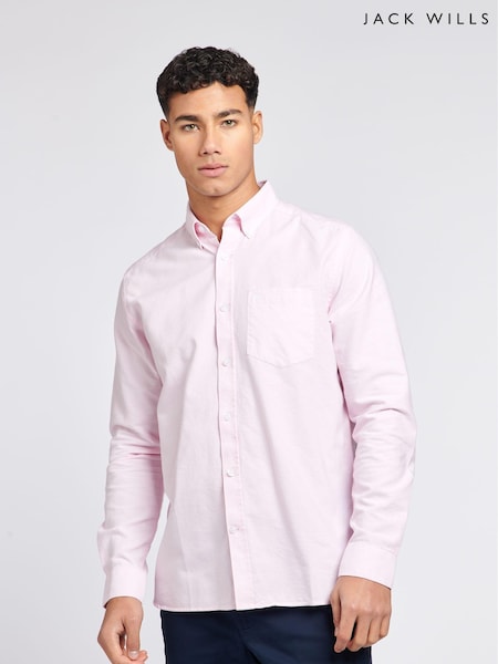 Jack Wills Pink 100% Cotton Wadsworth Oxford Shirt (D76395) | 345 zł