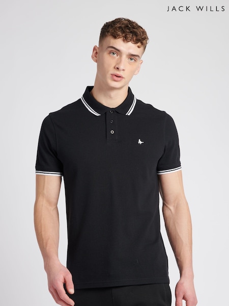 Jack Wills 100% Cotton Edgewear Pique Polo Shirt (D76406) | ‏204 د.إ.‏