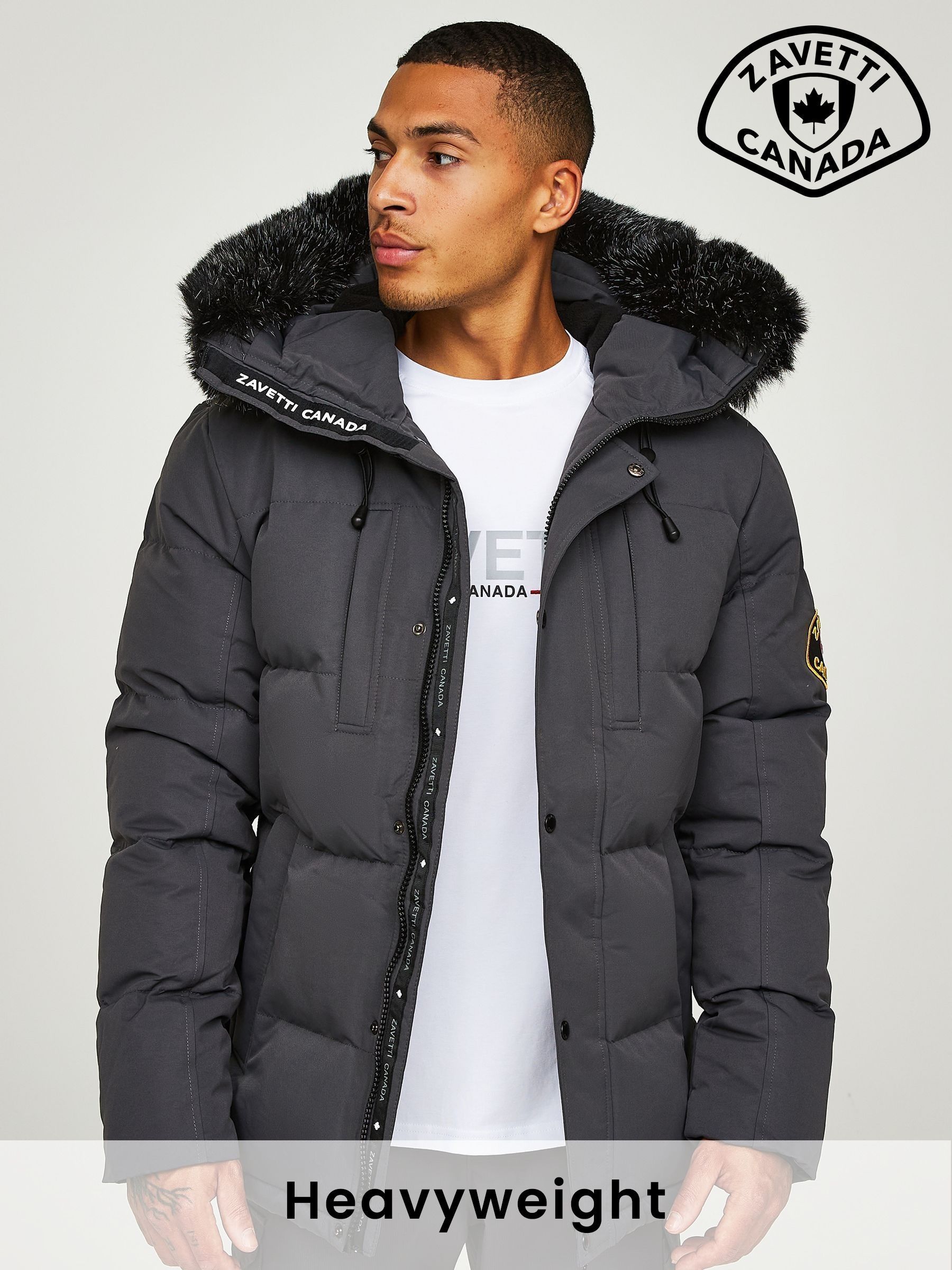Men s Coats Grey Zip Through Coatsandjackets Next Luxembourg
